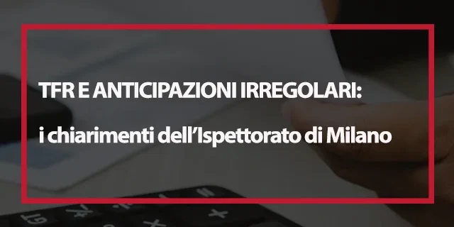 TFR e anticipazioni