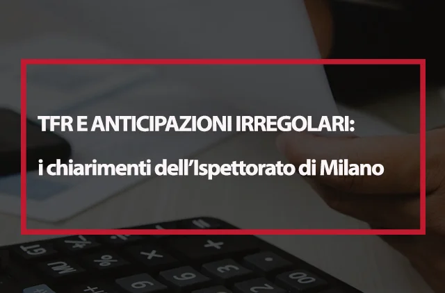 TFR e anticipazioni