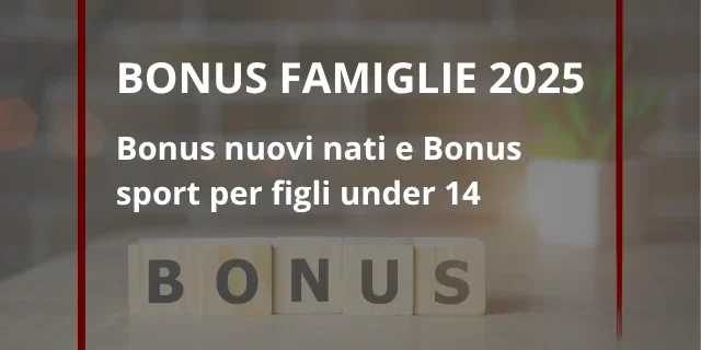 Bonus famiglie