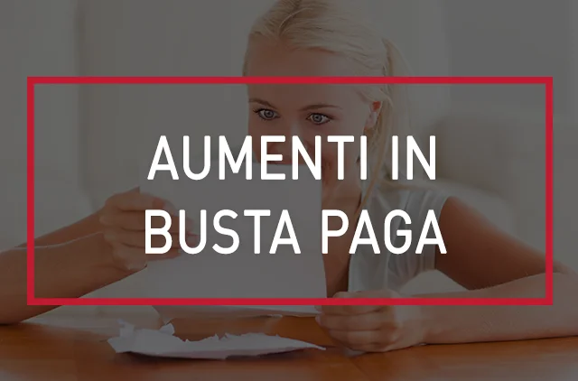 Aumenti busta paga